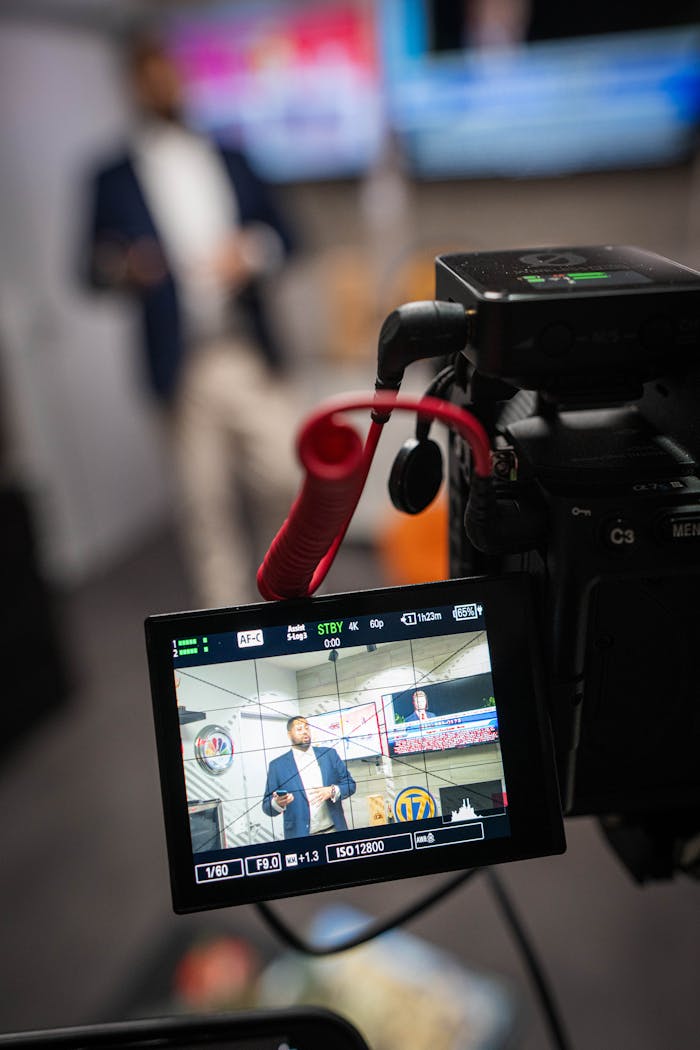 services-02 Business-related video production in a Los Angeles studio setting.